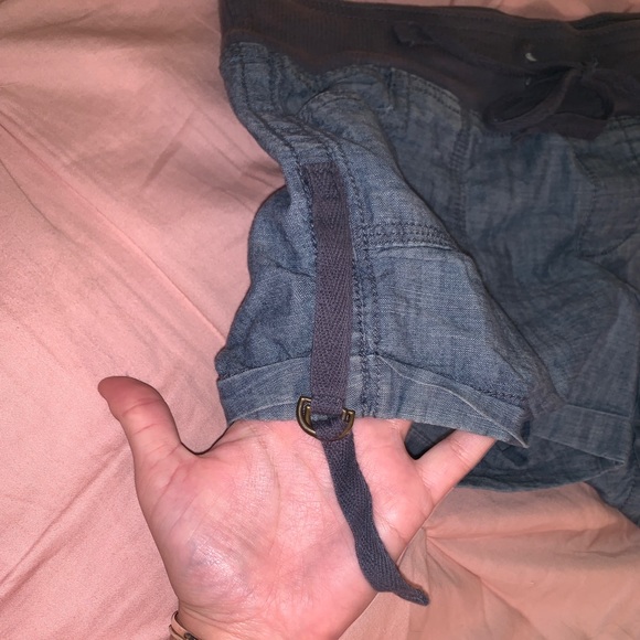 Gap Blue Jean Comfy Drawstring Shorts Sz 0 - Picture 5 of 6